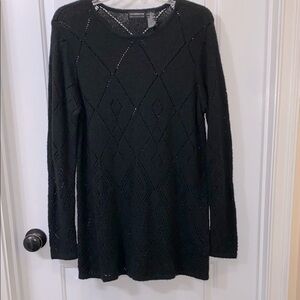 Liz Claiborne Black Sweater Tunic